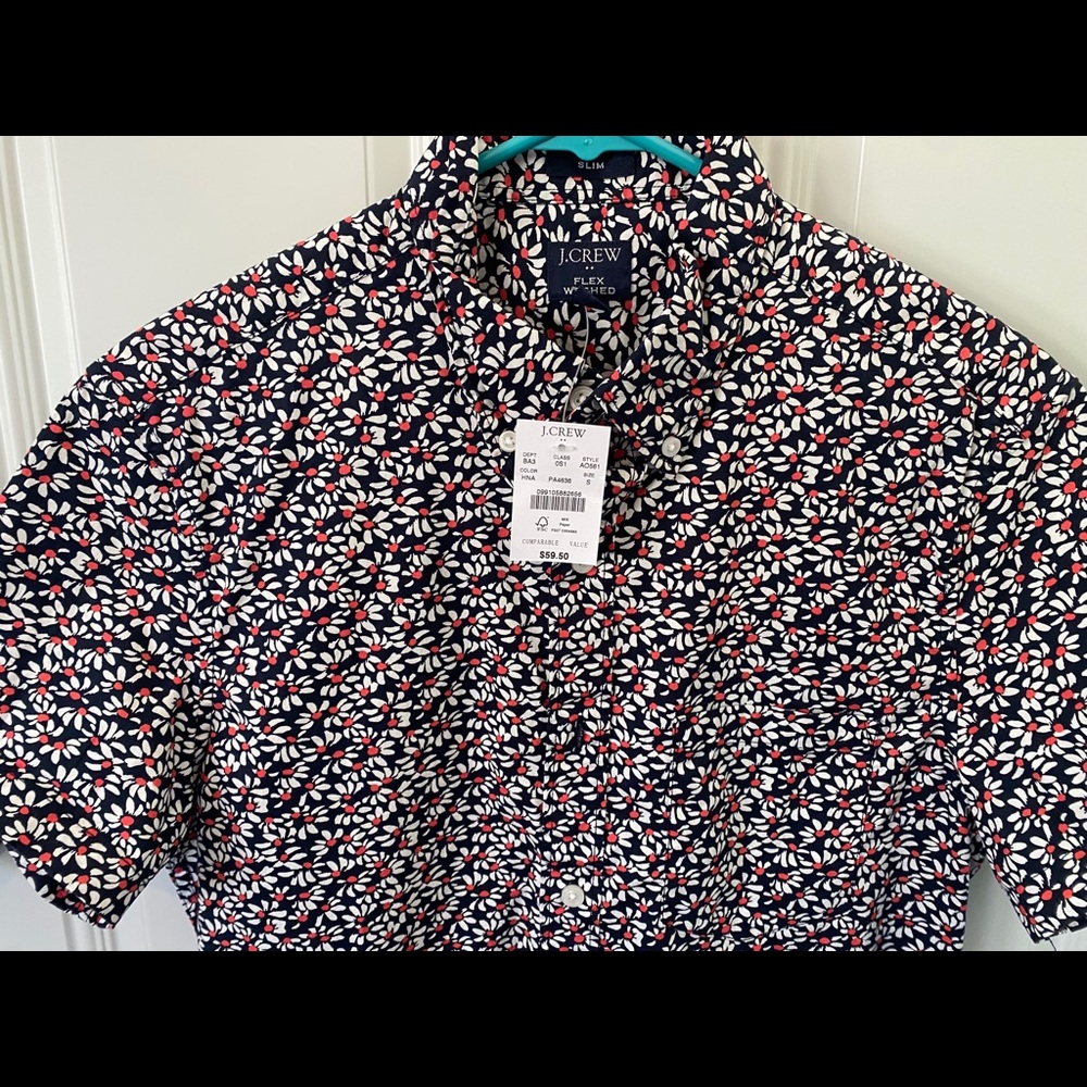J crew patterned button down